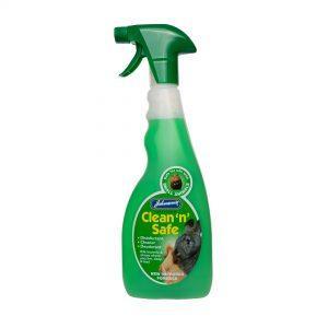 JVP Clean n Safe Disinfectant Small Animal Spray 500ml - Case of 6
