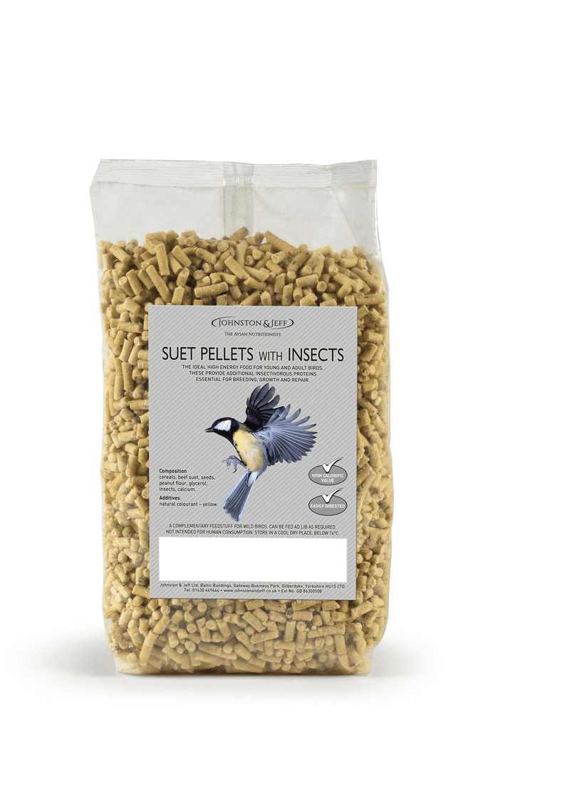 Johnston and Jeff Suet Pellets with Insects 1kg - Case of 12
