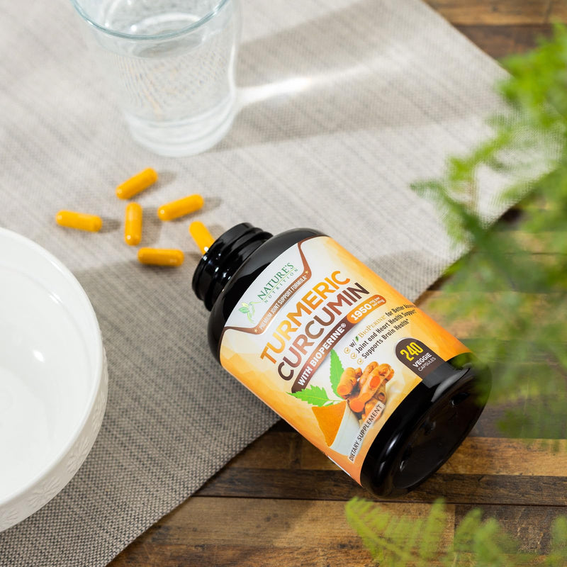 Turmeric Curcumin 1950mg with Bioperine – 95% Curcuminoids, 240 Vegan Capsules, Made in USA