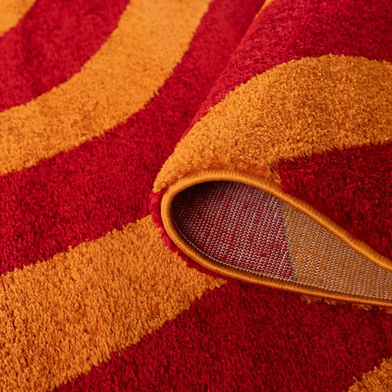 Joli Wave Red & Orange Rug