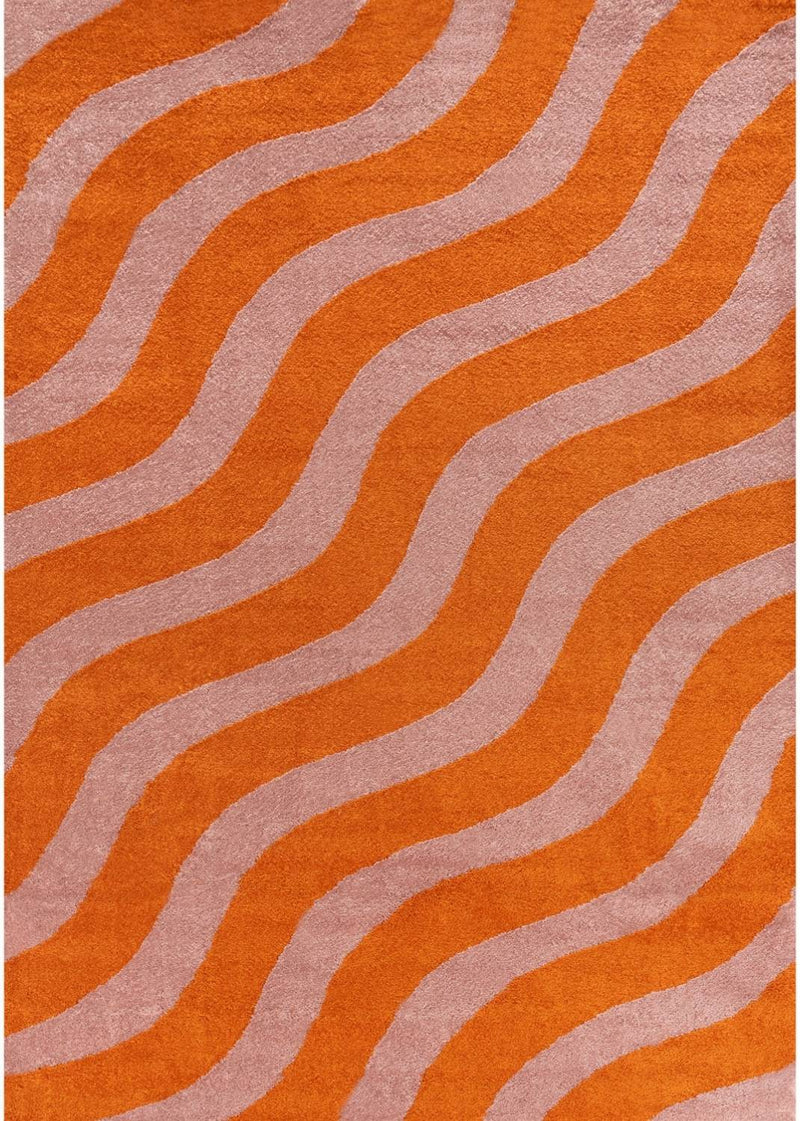 Joli Wave Orange & Pink Rug