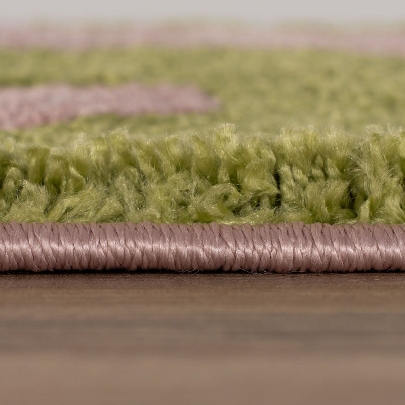 Joli Doodle Green & Pink Rug