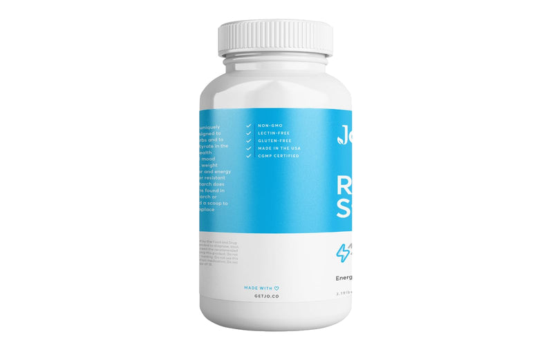 Jo’s Resistant Starch Powder – Premium Maize-Derived, Banana-Free (3LB) | Gut Health & Energy