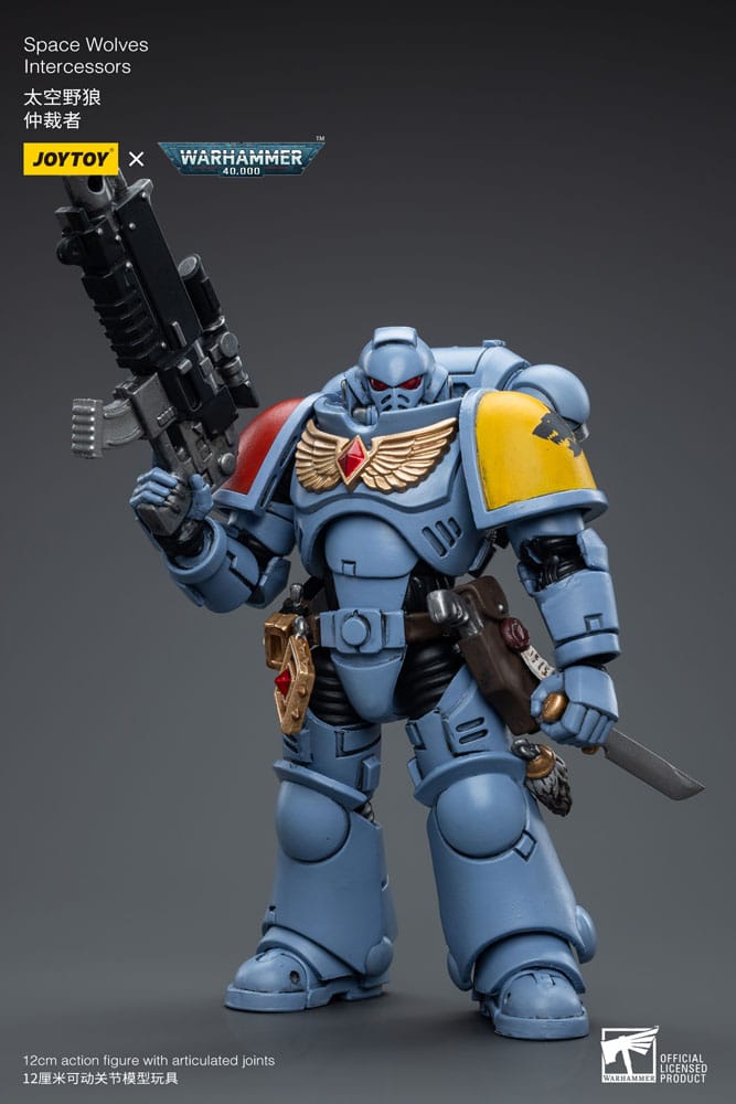 Joy Toy Warhammer 40k Space Wolves Intercessor 12cm