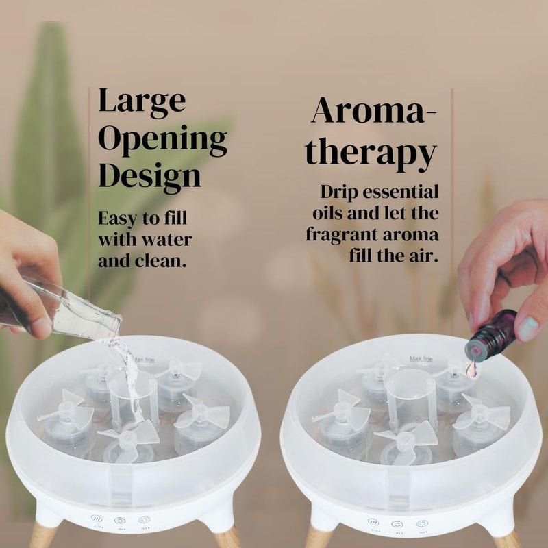 Essential Oil Diffuser by JOYFULNEST CO. – Dancing Jellyfish, 7 LED Lights, Remote & Auto-Off