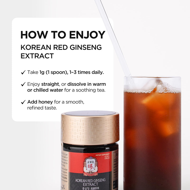 JUNG KWAN JANG Korean Red Ginseng Extract – Extra Strength, Energy & Focus