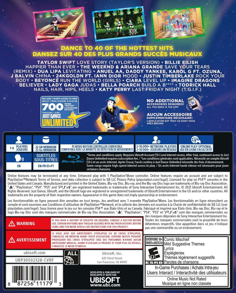 Just Dance 2022 PS4 Import