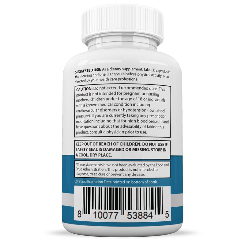 Justified Laboratories 5 Pack Glucotrust Max 1295MG Formula - 300 Capsules