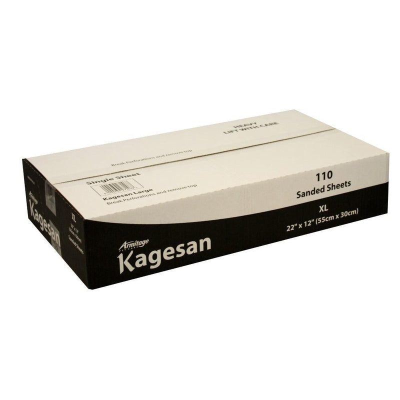 Kagesan Sand Sheets XLarge 55 x 30cm x 110 Sheets x 2 Black Boxes - Case of 2