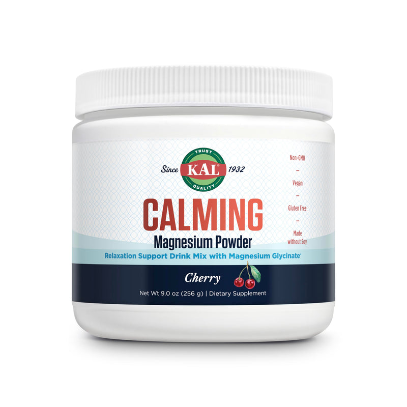 KAL Calming Magnesium Powder - Cherry Flavor, High Absorption