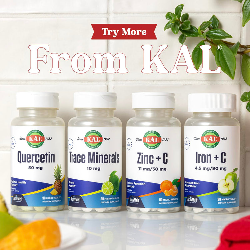 KAL Vitamin D-3 5000 IU ActivMelt - Instant Dissolve, Lemon Lime