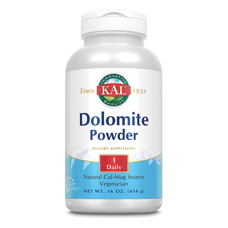 Kal Dolomite Powder, 16 Ounce – Calcium & Magnesium Source (Vegan)
