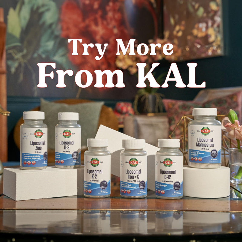 KAL Liposomal Iron with Vitamin C | High-Absorption Iron Supplement