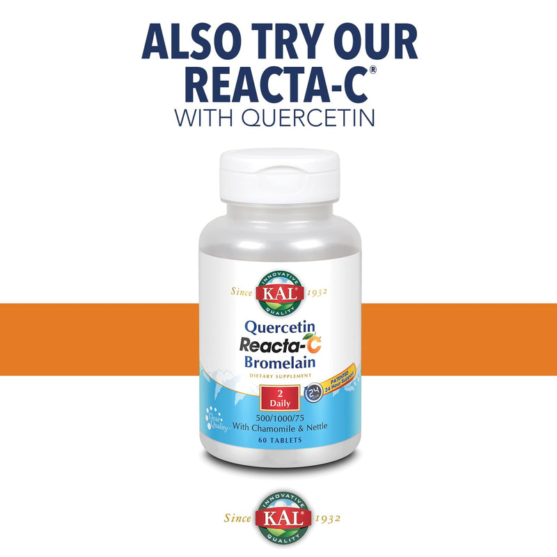 KAL Reacta-C with Bioflavonoids Tablets - 60 Count