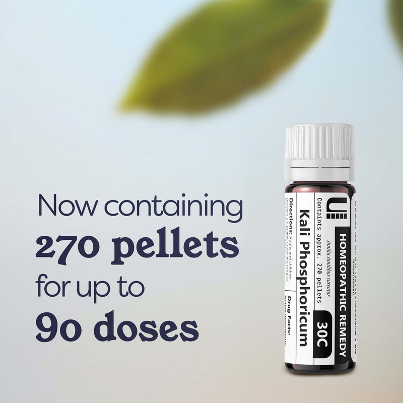 Kali Phosphoricum 30C Homeopathic Remedy, 270 Pellets | Lactose-Free, No Artificial Additives