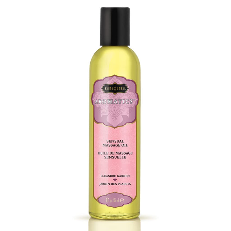 KAMA SUTRA Aromatics Massage Oil Pleasure Garden (8 oz) – Rose, Jasmine & Sandalwood