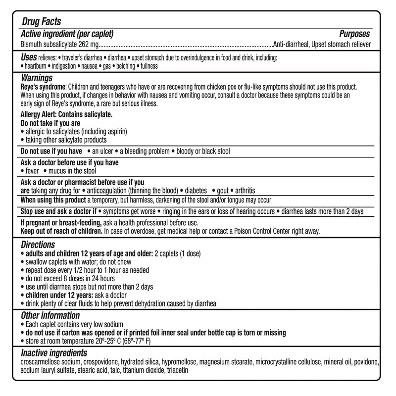 Kaopectate Multi-Symptom Anti-Diarrheal & Upset Stomach Reliever - 42 Caplets