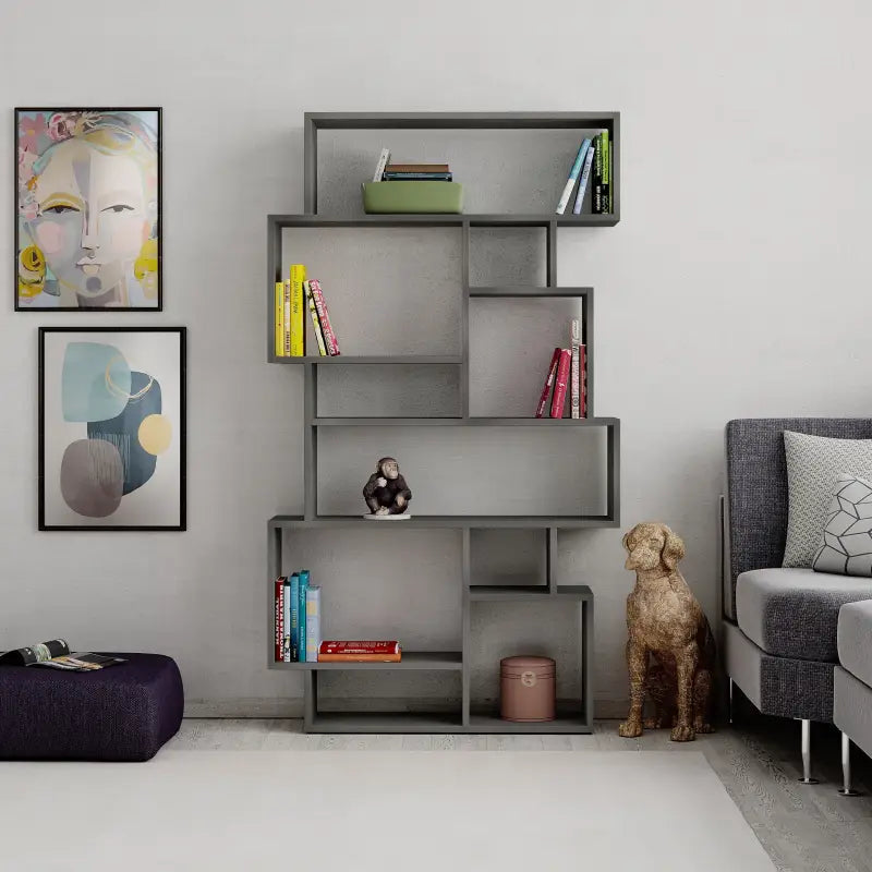 Karmato Modern Bookcase Display Unit Tall 168.5cm