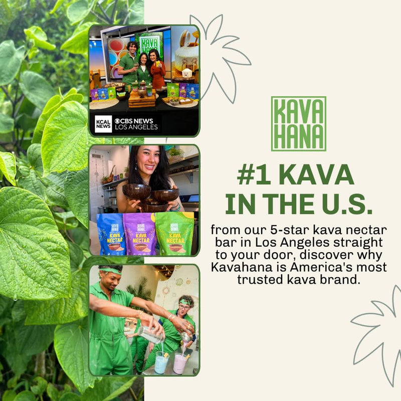 Kavahana Relax Edition Ceremonial Grade Noble Kava Nectar Powder – Deep Calm for Nighttime Relaxation & Natural Stress Support, Instant Dried Kava Juice
