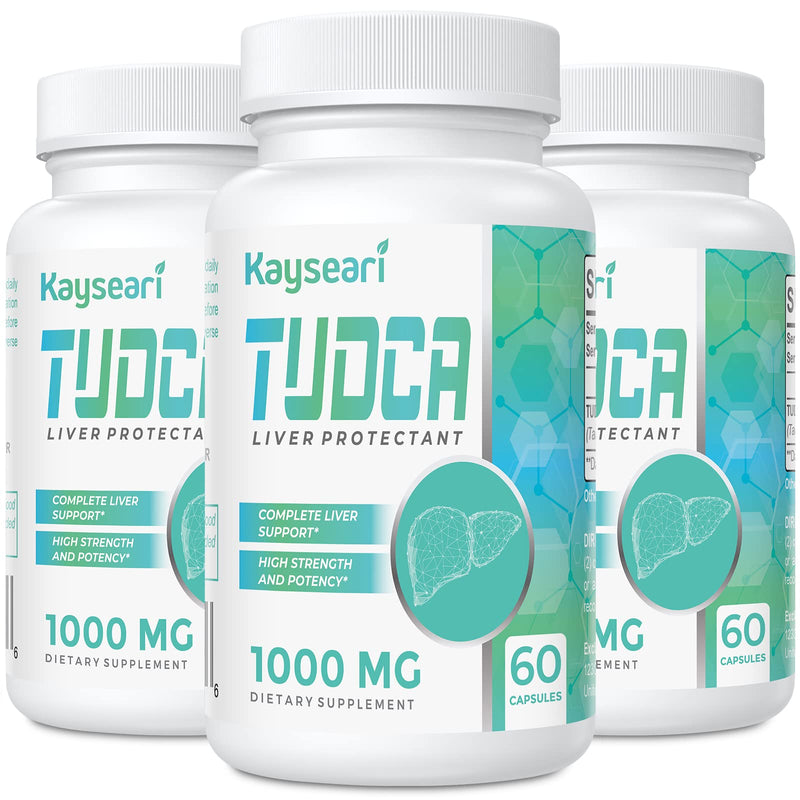 Kayseari TUDCA Bile Salts Supplement 1000mg – 180 Veggie Capsules for Liver Support