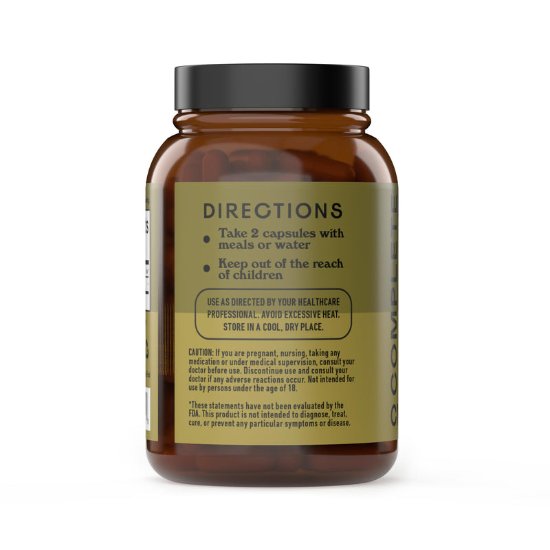 Raw Sea Kelp Powder Capsules 600mg – 100 Vegetarian, Gluten-Free, Thyroid Support