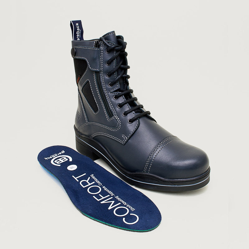 Kentucky Storm Waterproof Jodhpur Boots - Polished Navy