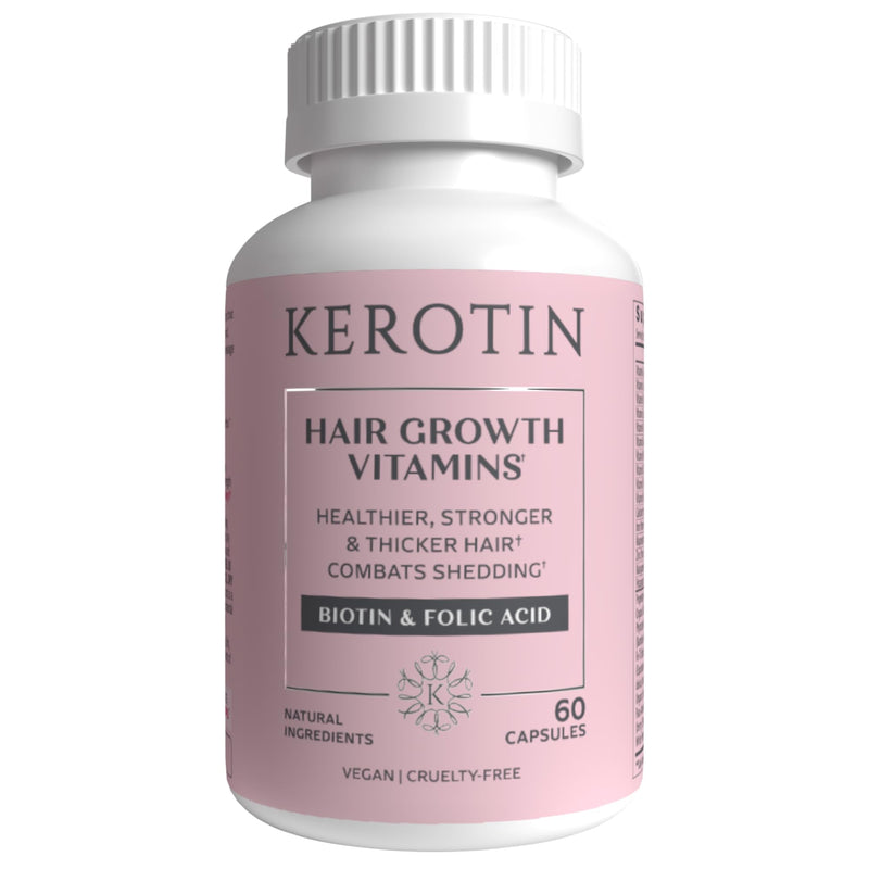 Kerotin Hair Growth Vitamins – Biotin, DHT Blocker & Saw Palmetto
