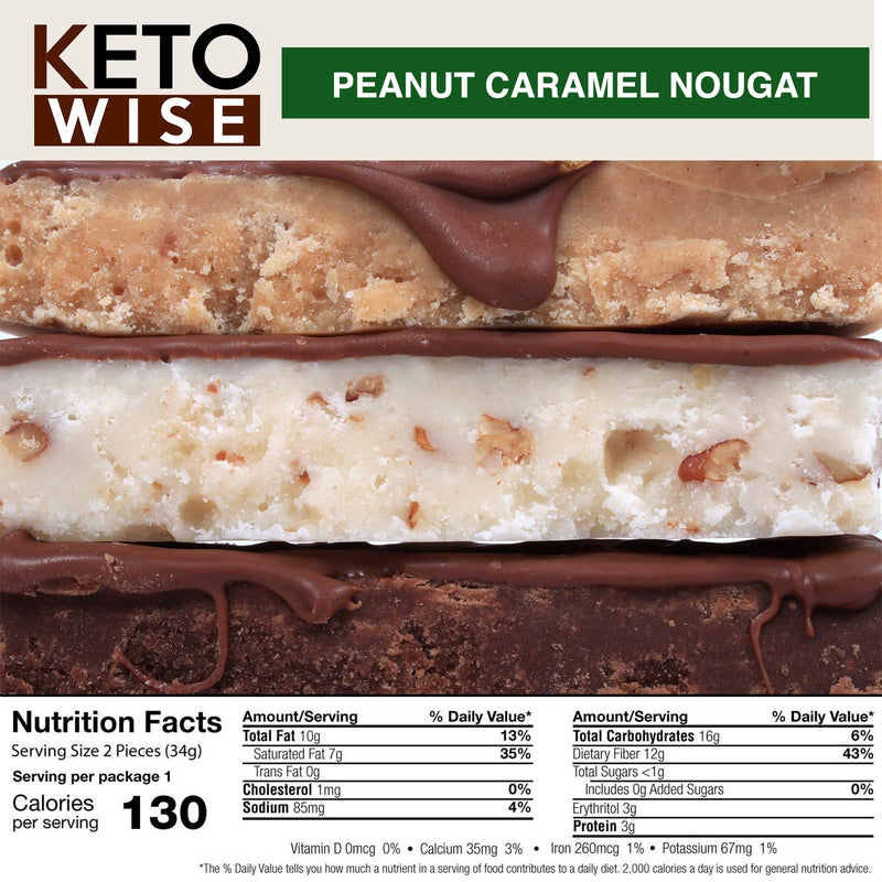 Keto Wise Fat Bombs - Chocolate MCT Oil, Low Carb Snack (Pack of 16)