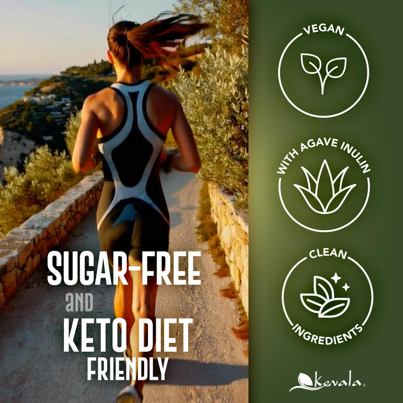 Kevala Hydrating Salts – Electrolyte Powder Drink Mix with Prebiotics | Sugar-Free, Keto & Vegan | Lemon Lime, Watermelon & Raspberry Flavors | 1 Pack (15 Sticks)