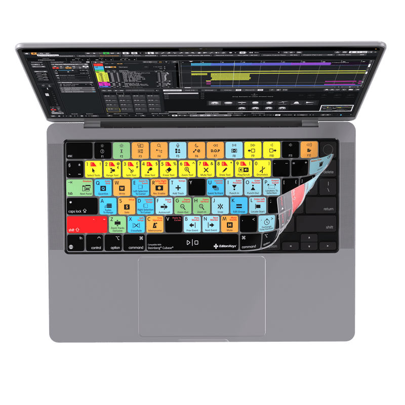 Keyboard Cover designed for Steinberg’s Cubase | for MacBook and iMac