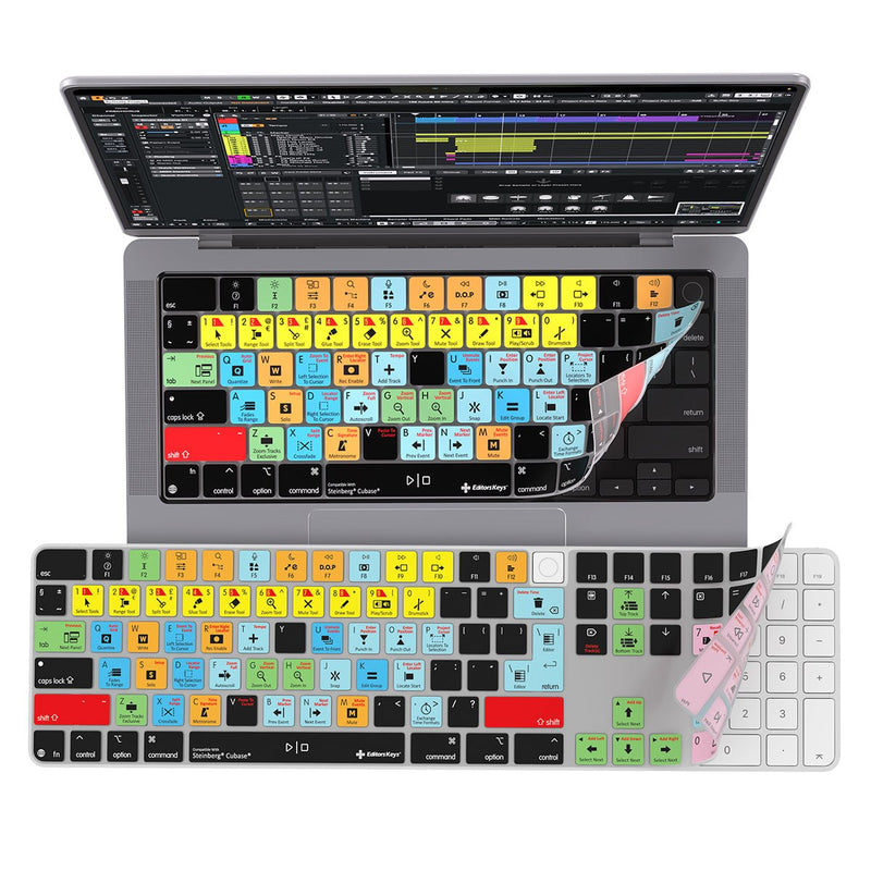 Keyboard Cover designed for Steinberg’s Cubase | for MacBook and iMac