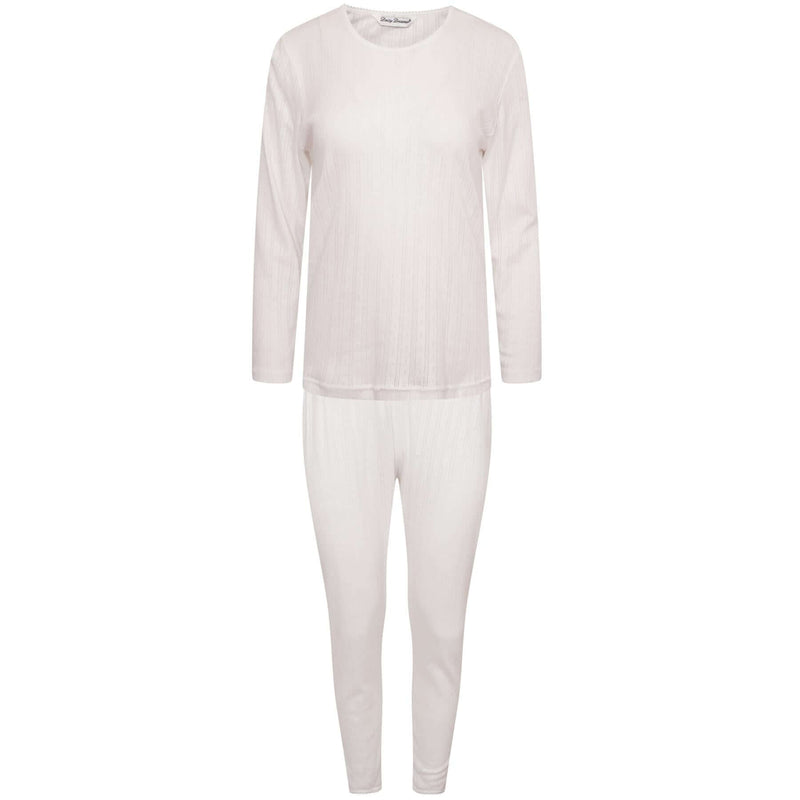 Girls Thermal Underwear Set Long Sleeve Top and Long Jane Pants Insulating Cotton-Rich Winter Baselayer Soft Breathable Multiple Colours Sizes by Daisy Dreamer