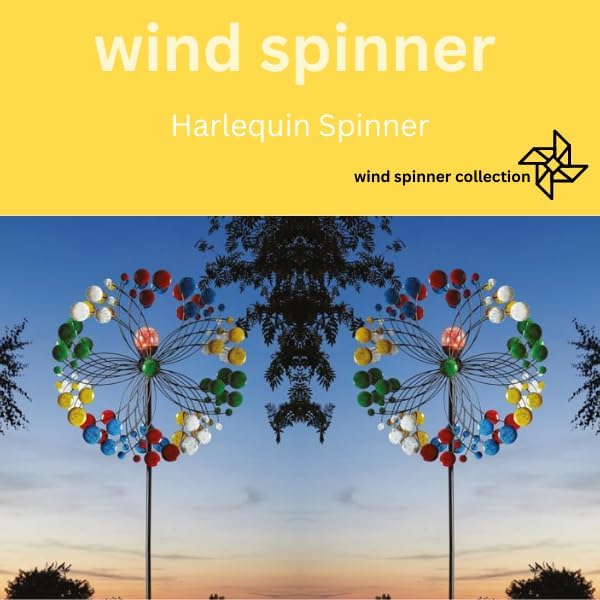 2m Solar Wind Spinner with Colour Changing LED Garden Art