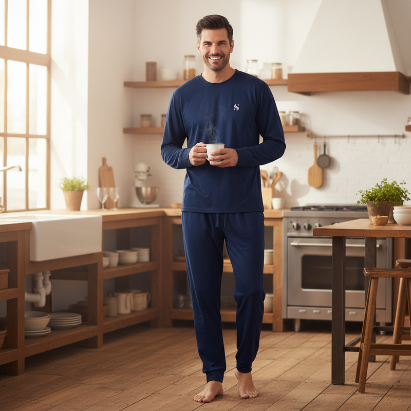 Men's Pyjama Set for Comfort – Luxurious Soft Nightwear for Ultimate Relaxation