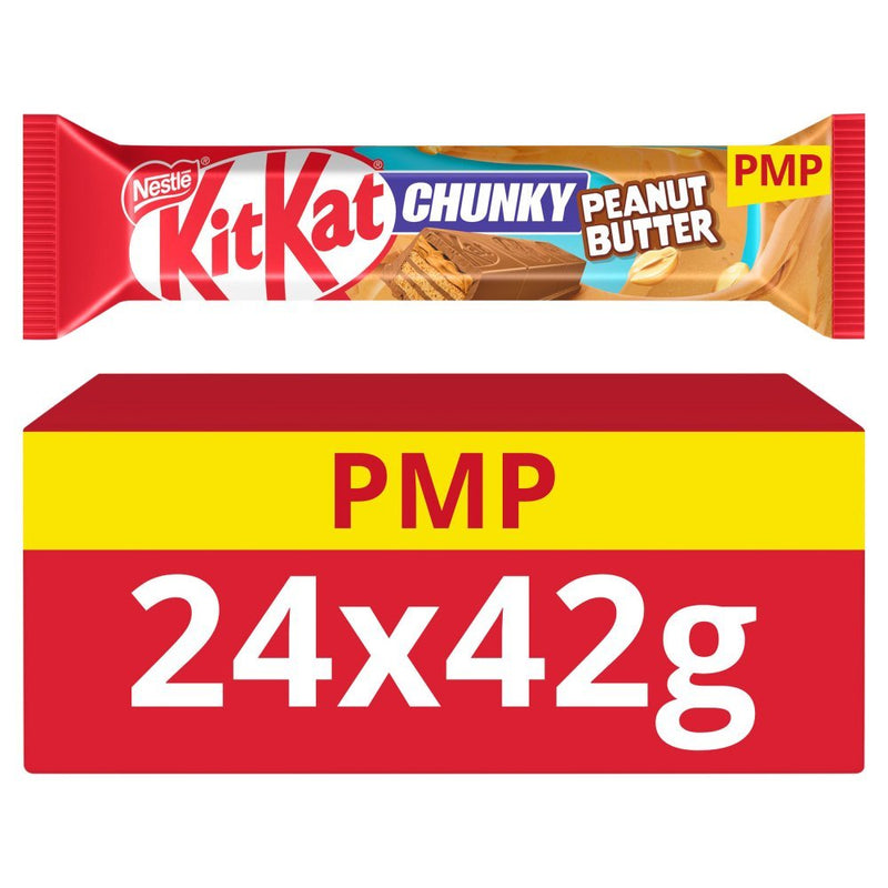 KitKat Chunky Peanut Butter Chocolate Bar PMP 42g (Box of 24)