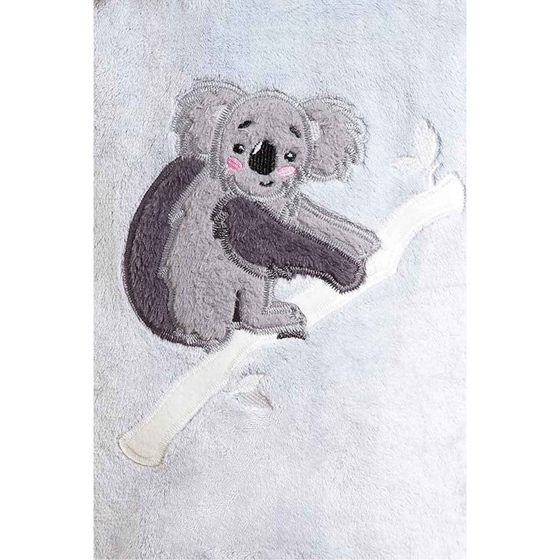 Koala Bear Fleece Hooded Pyjama Set Soft Plush Loungewear for Kids and Adults Cosy Nightwear with Hoodie and Elasticated Pants by Daisy Dreamer