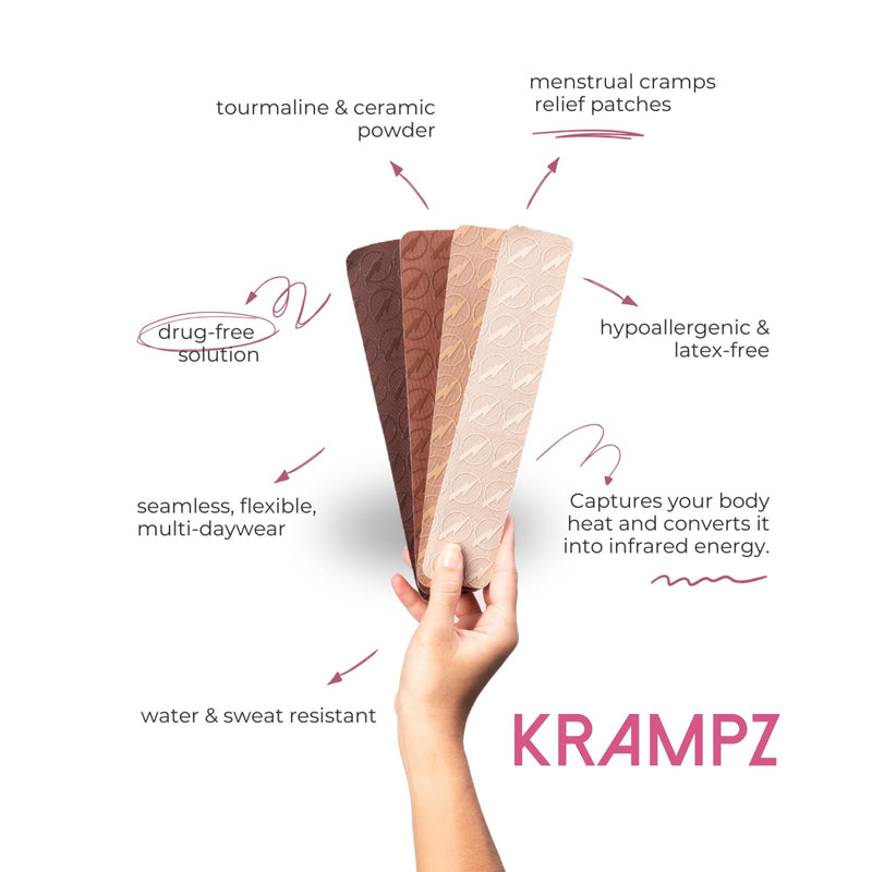 Krampz Menstrual Relief Patches | Drug-Free Comfort & 72-Hour Support