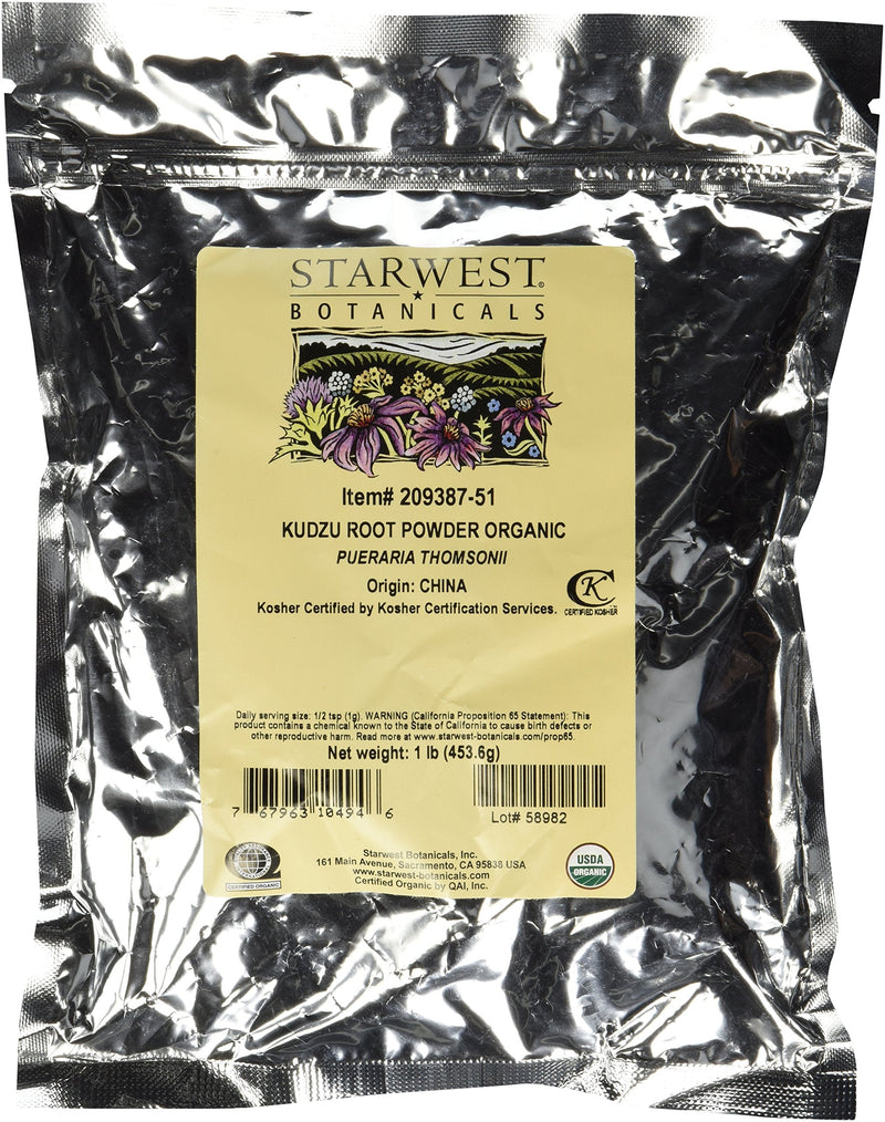 Kudzu Root Powder Organic - Pueraria Thomsonii, 1 lb | Starwest Botanicals