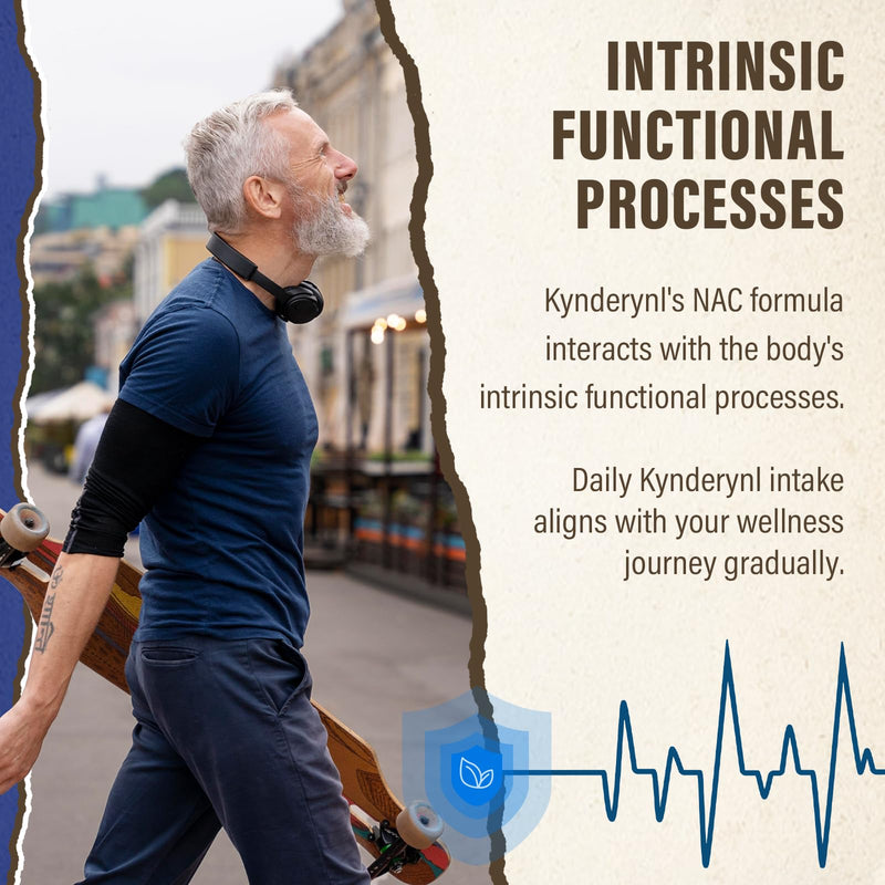 Kynderynl NAC Supplement 1000mg - High-Dose NAC + Milk Thistle, Quercetin, Resveratrol, Glutathione - Antioxidant Formula - 90 Vegan Capsules -2P