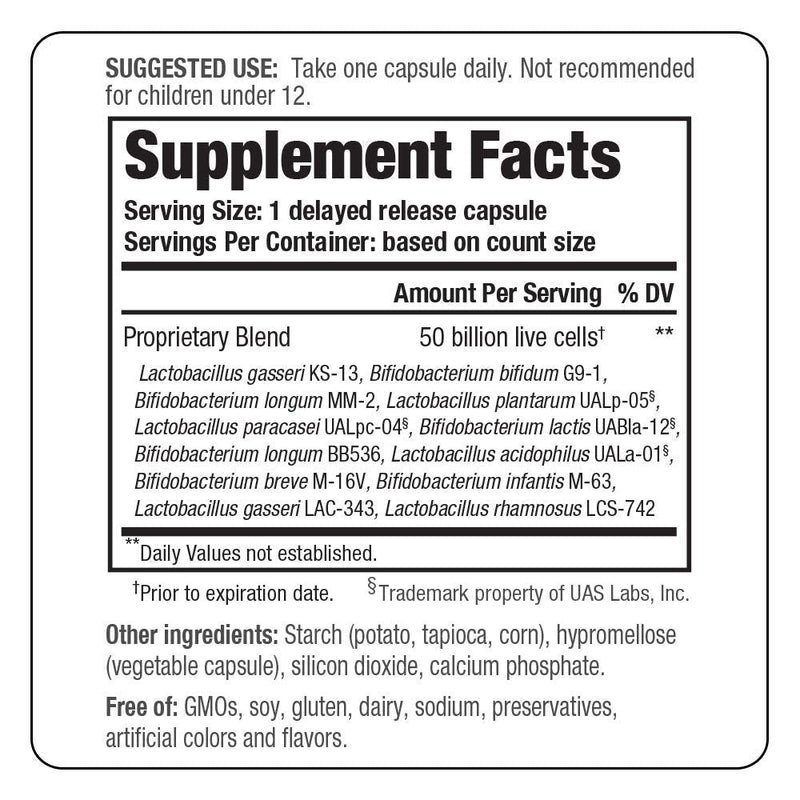 Kyo-Dophilus Max Probiotics, 30 Vegetarian Capsules | 50B CFU, 12 Strains