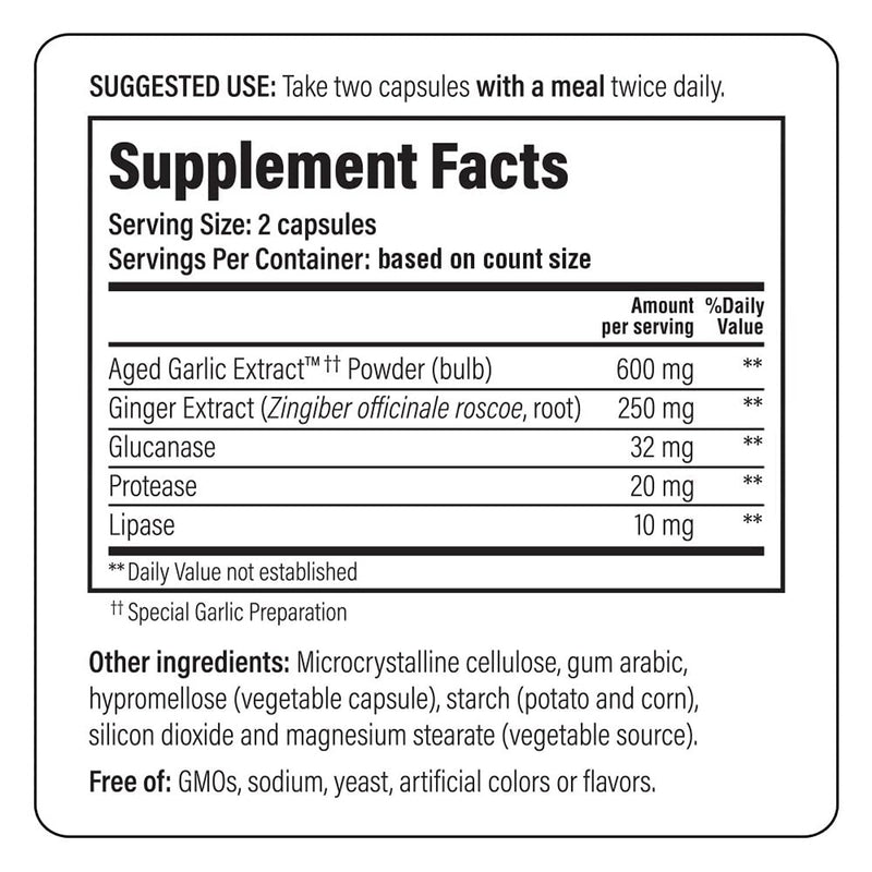 Kyolic Formula 102 Aged Garlic Extract - Candida Cleanse & Digestion (100 Caps)