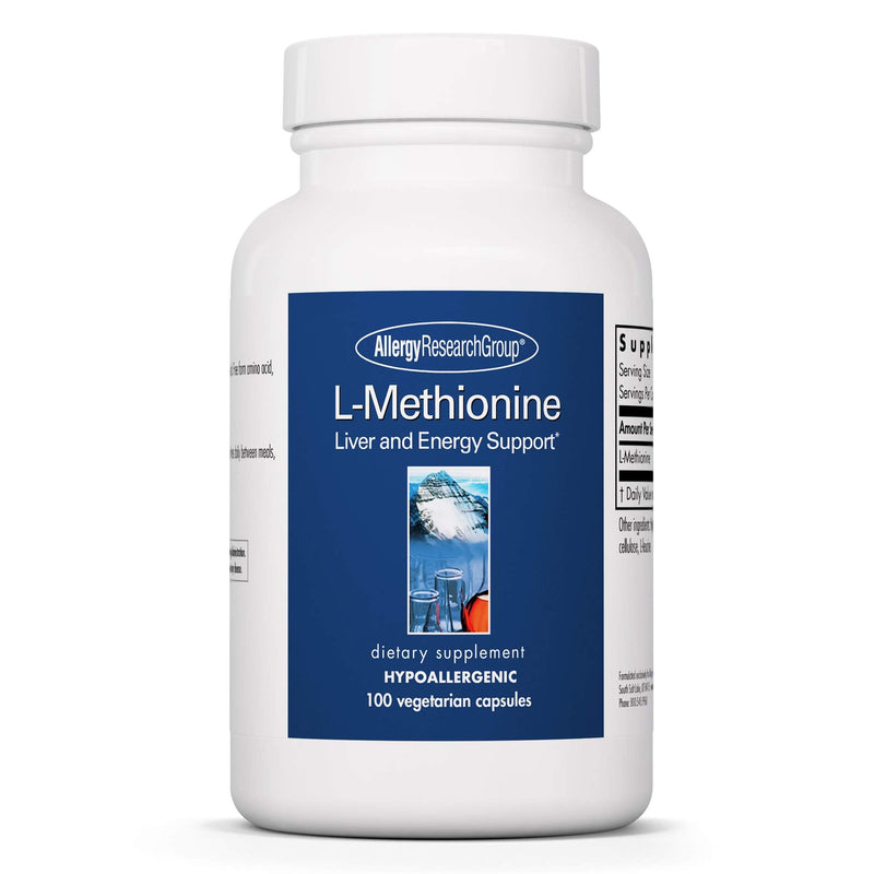 L-Methionine 500mg – Liver & Energy Support | Allergy Research Group | Vegetarian Capsules (100 Count)