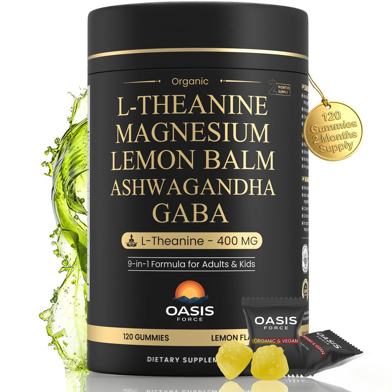 L-Theanine 400mg Gummies – Sleep & Calm Support (Kids & Adults)