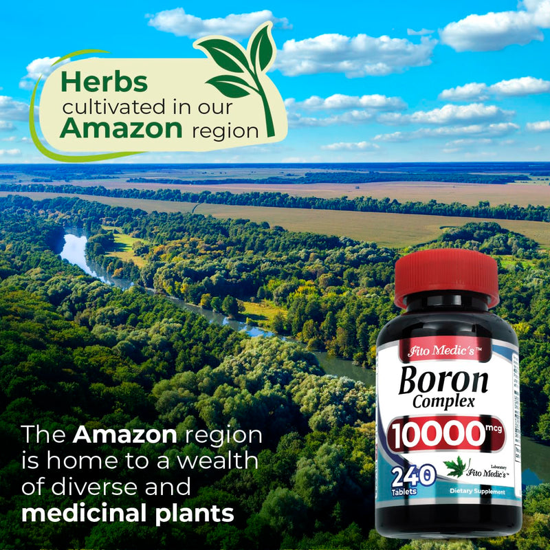 Lab Boron 10 mg – 240 Servings | Ultra-High Absorption Boron for Men | Fito Medic's