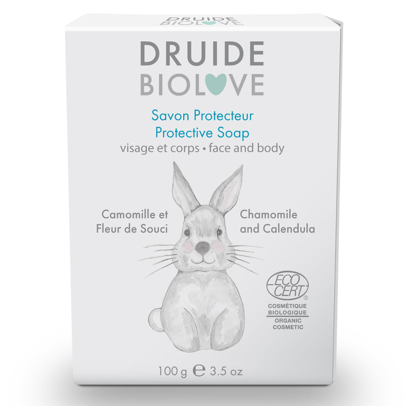 Laboratoires Druide BioLove Protective Baby Soap – Ultra-Gentle Lavender & Chamomile (100 g)