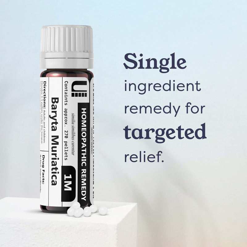 Baryta Muriatica (Barium Chloride) 1M Homeopathic Remedy - 270 Pellets | Urenus