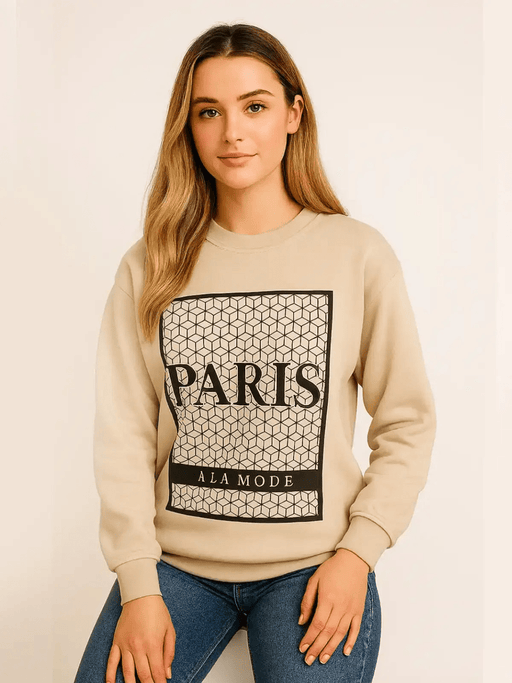 Ladies Paris A LA Mode Sweatshirt - InStock