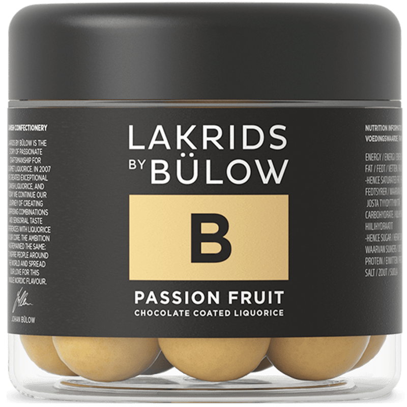 Lakrids By Bulow | Passion Fruit | White Chocolate Covered Liquorice - InStock