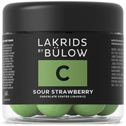 Lakrids By Bulow | Sour Strawberry | White Chocolate Covered Liquorice - InStock
