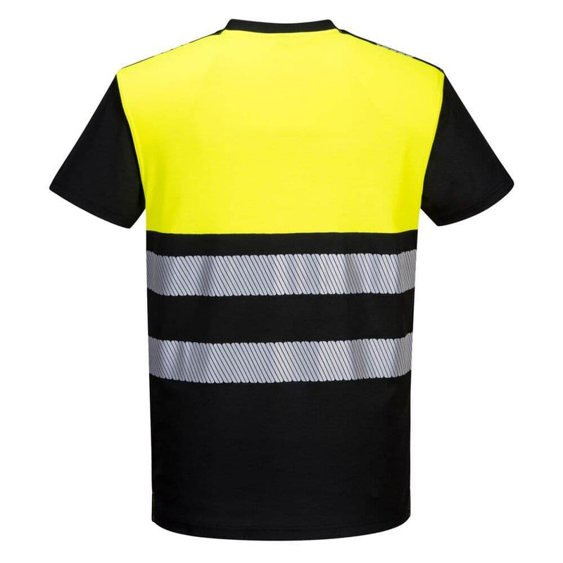 PORTWEST PW311 PW3 HI-VIS COTTON COMFORT CLASS 1 T-SHIRT S/S